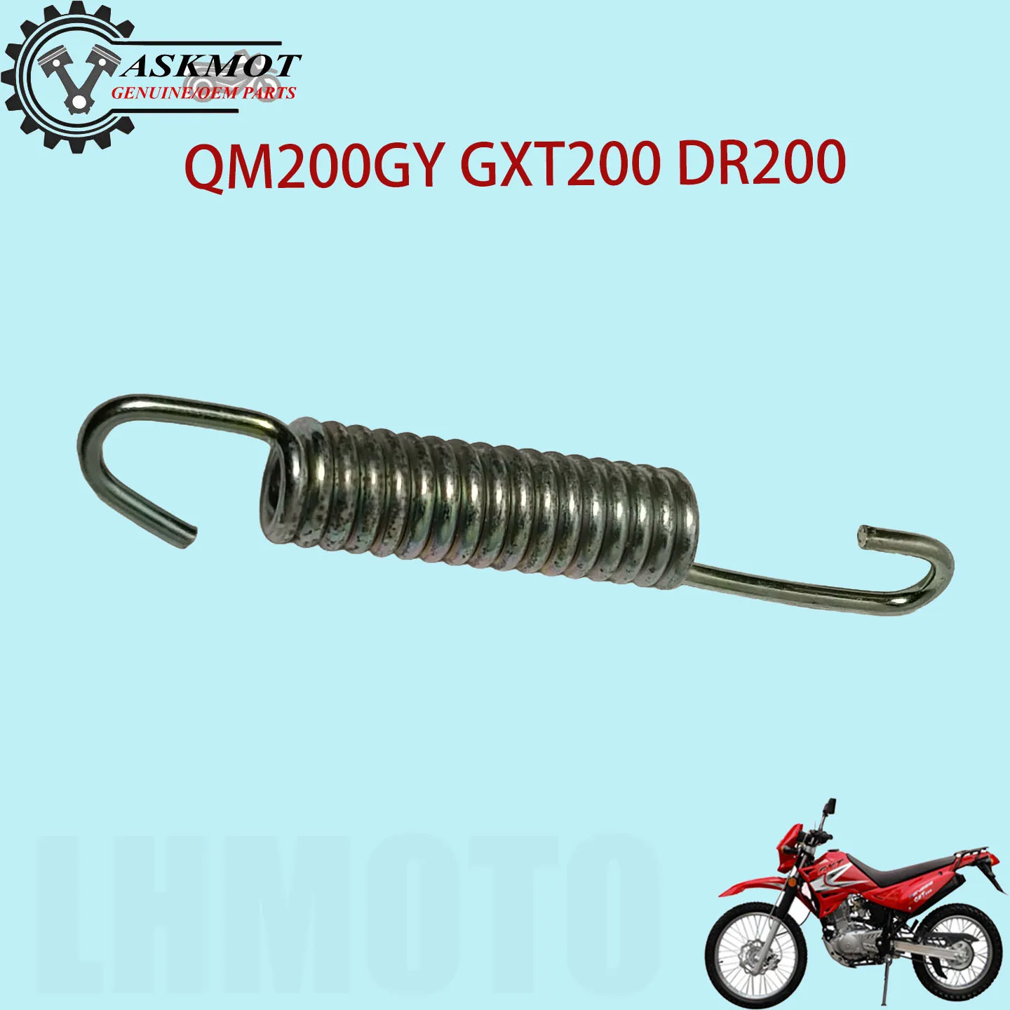 

1pcs Motorcycle Side Support Spring Return Spring For Qingqi QM200GY GS200 GTX200 DR200 200cc Accessories parts