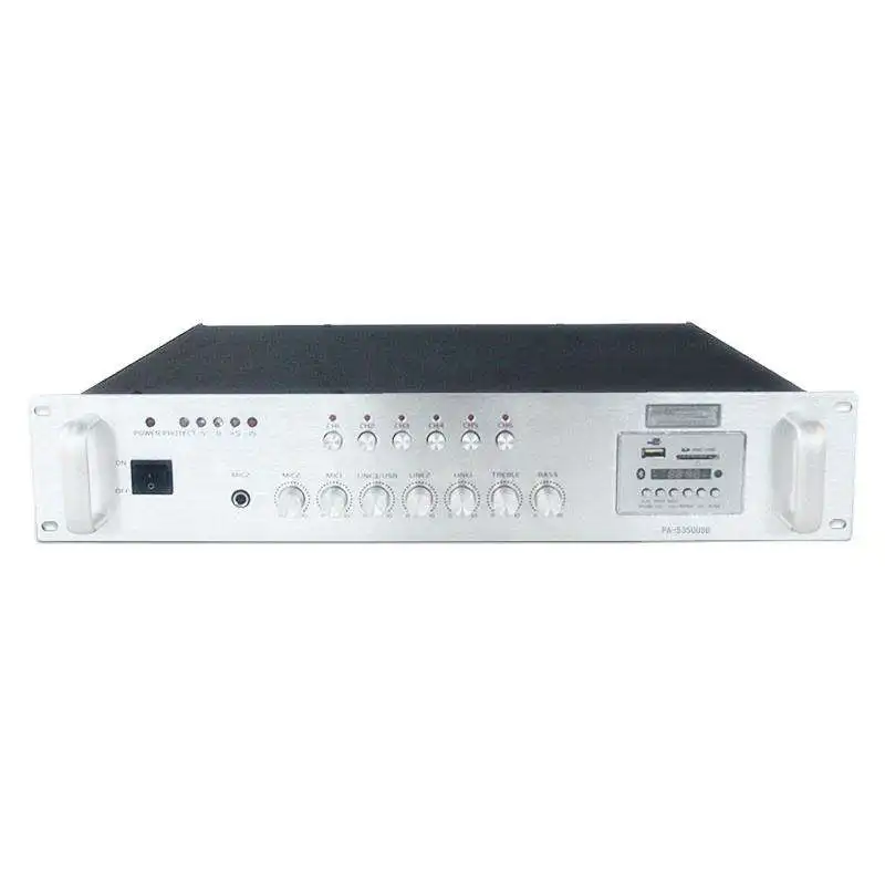 Professional China Factory Power Amplifier 2 Microphone Inputs  With Usb and Sd Card Slot