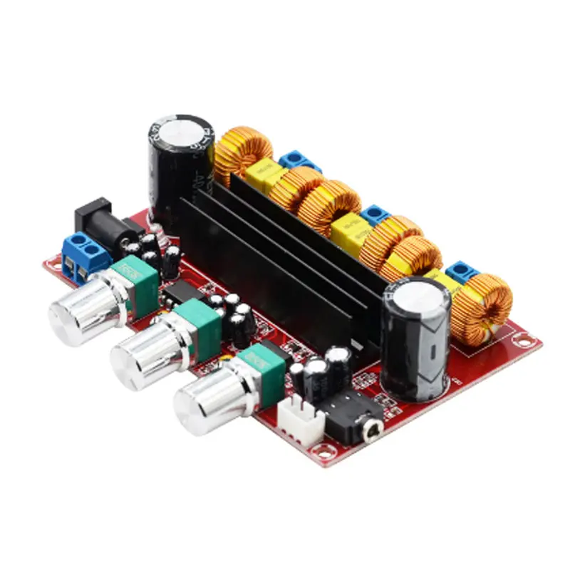 XH-M139 2.1 Channel Digital Power Amplifier Board 12V-24V Wide Voltage TPA3116D2 2*50W+100W