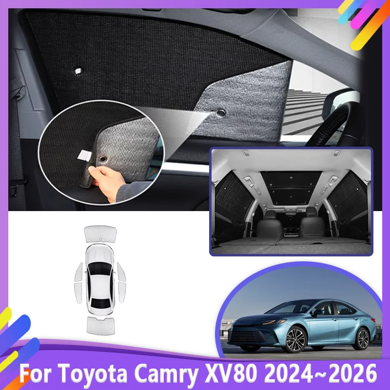 

Car Sun Visor For Toyota Camry XV80 2024 2025 2026 Reflector Shade Visor Auto Curtain Windshield Heat insulation Car Accessories