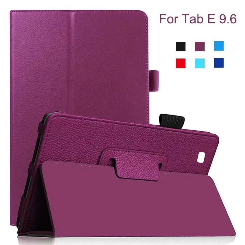 Tab E 9.6 Inch PU Leather Stand Flip Cover Case For Samsung Galaxy Tab E 9.6