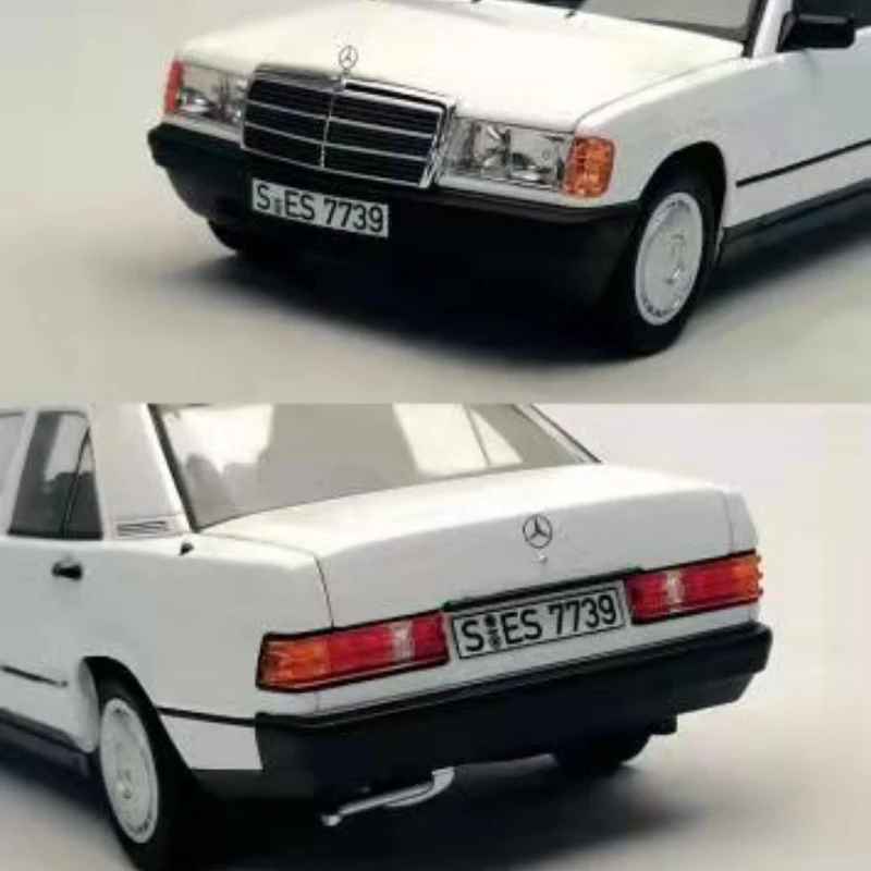 Diecast Model Car 1/18 Size Mercedes Alloy Car NOREV Benz 190E Collection Toys for Boys Gift Original Box