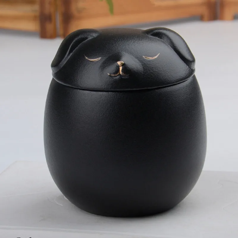 Urn Dog Ashes Pet Urns Smallcat Ash Keepsake Mini Memorial Cremation Funeral Lovely Animal Box Household Shaped Ceramic Jar