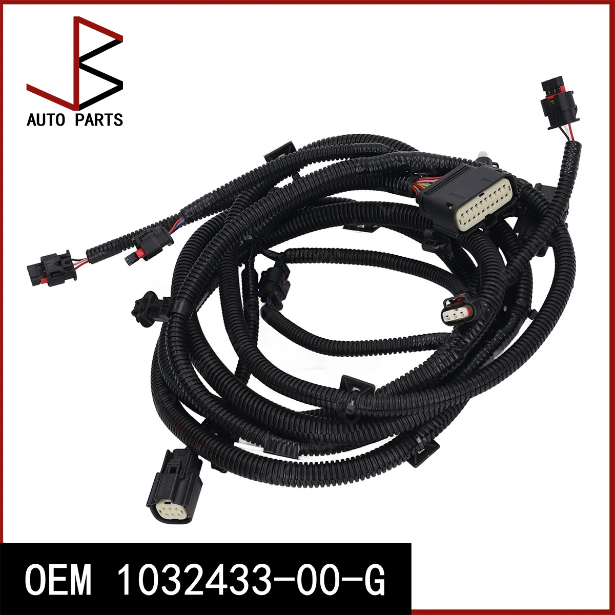 

New For Tesla Model X 2015-2021 Front Bumper and Front End Harnesses OEM 1032433-00-G 103243300G 1032433 00 G