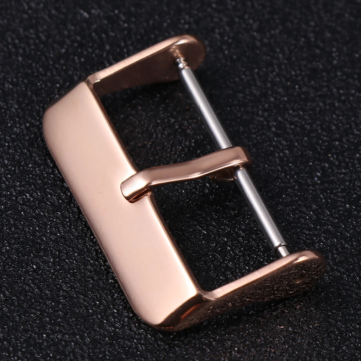 

5Pcs Watch Band Clasp Stainless Steel 18Mm Rose Gold Fine Craftsmanship Secure Fastener for Replacement Watchband Use