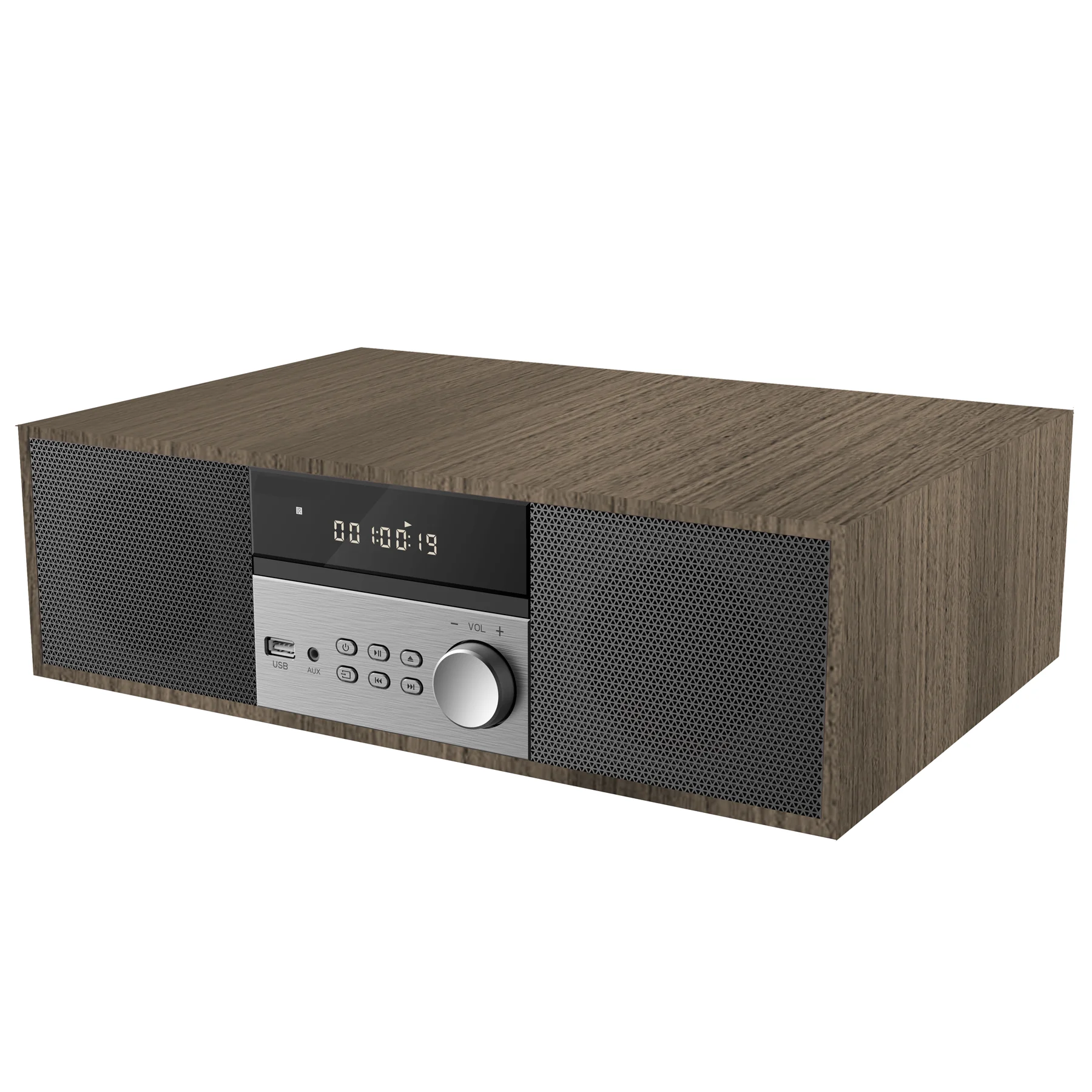 Latest 2024 model Home wooden stereo system CD player with inbuilt speakers