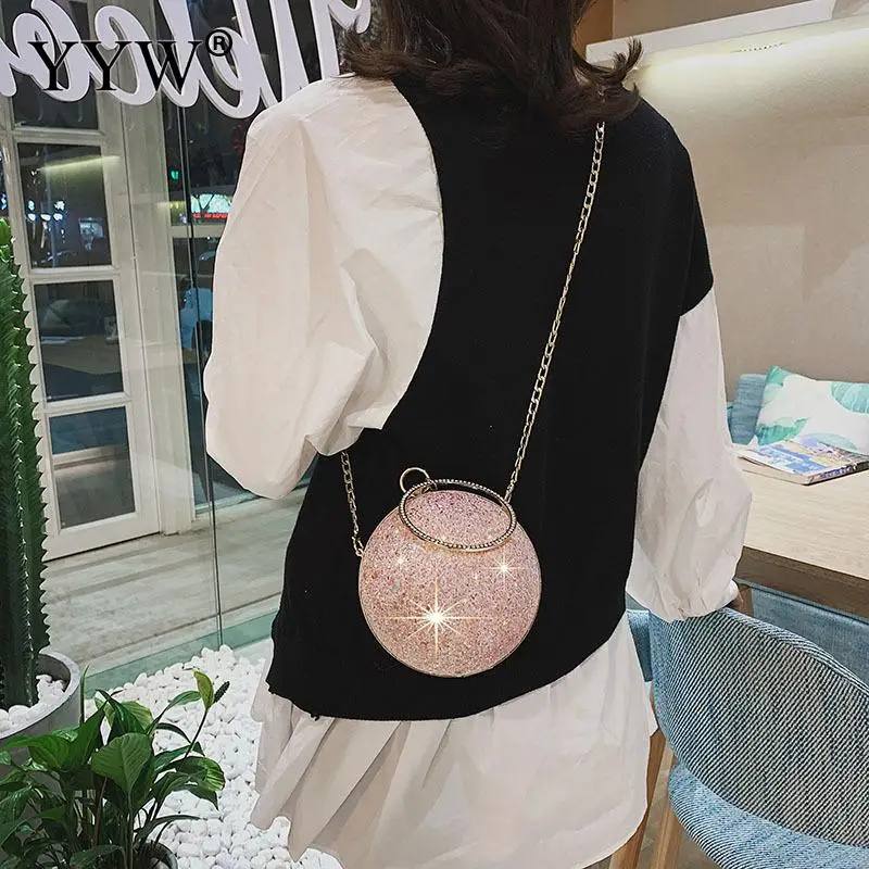 Designer Ring Handbags for Women 2023 New Chain Shoulder Bags Cute Ball Dinner Bag Fashion Purses Crossbody Bags Luxury Satchel