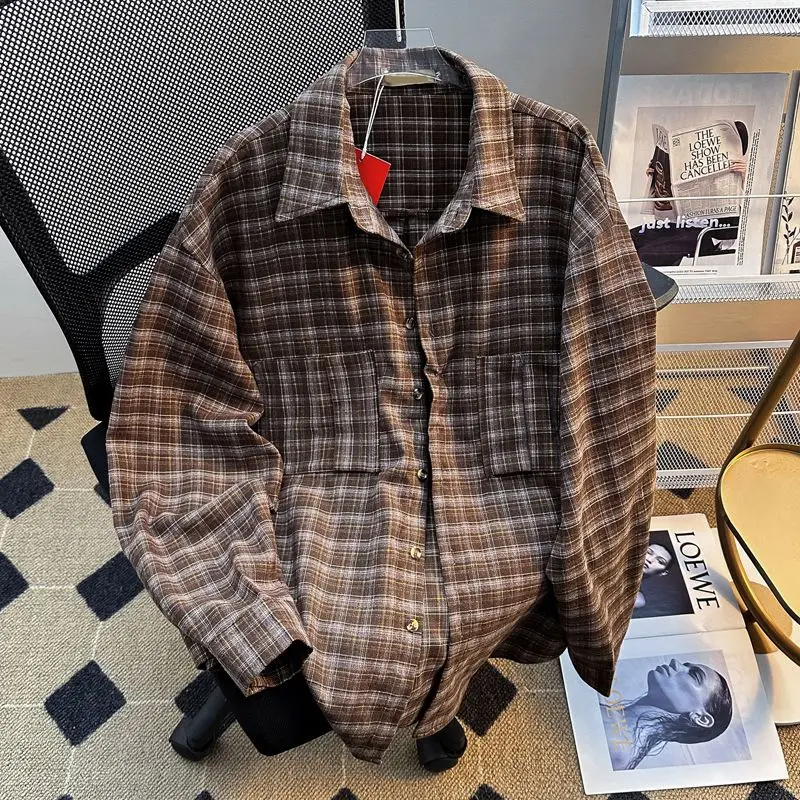 

Мужская шерстяная подставка в стиле ретро в американском клетку, повседневная цветная бровья неизоляционная подставка из полиэстера, подходит для Long Sve irt