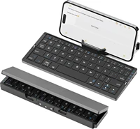 Jomaa teclado plegable Bluetooth teclado Bluetooth recargable para ordenador portátil iPad teléfono Mini teclado plegable portátil