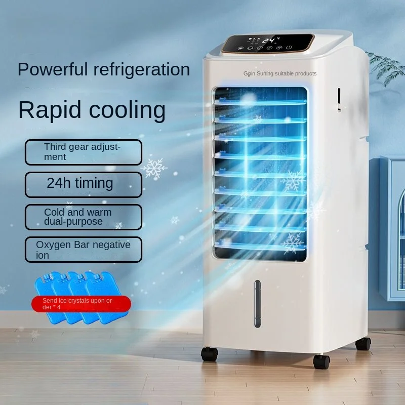 Ventilador portátil de ar condicionado, refrigeração poderosa e aquecimento, refrigerador de dupla utilização para casa, escritório, dormitório, ar condicionado portátil