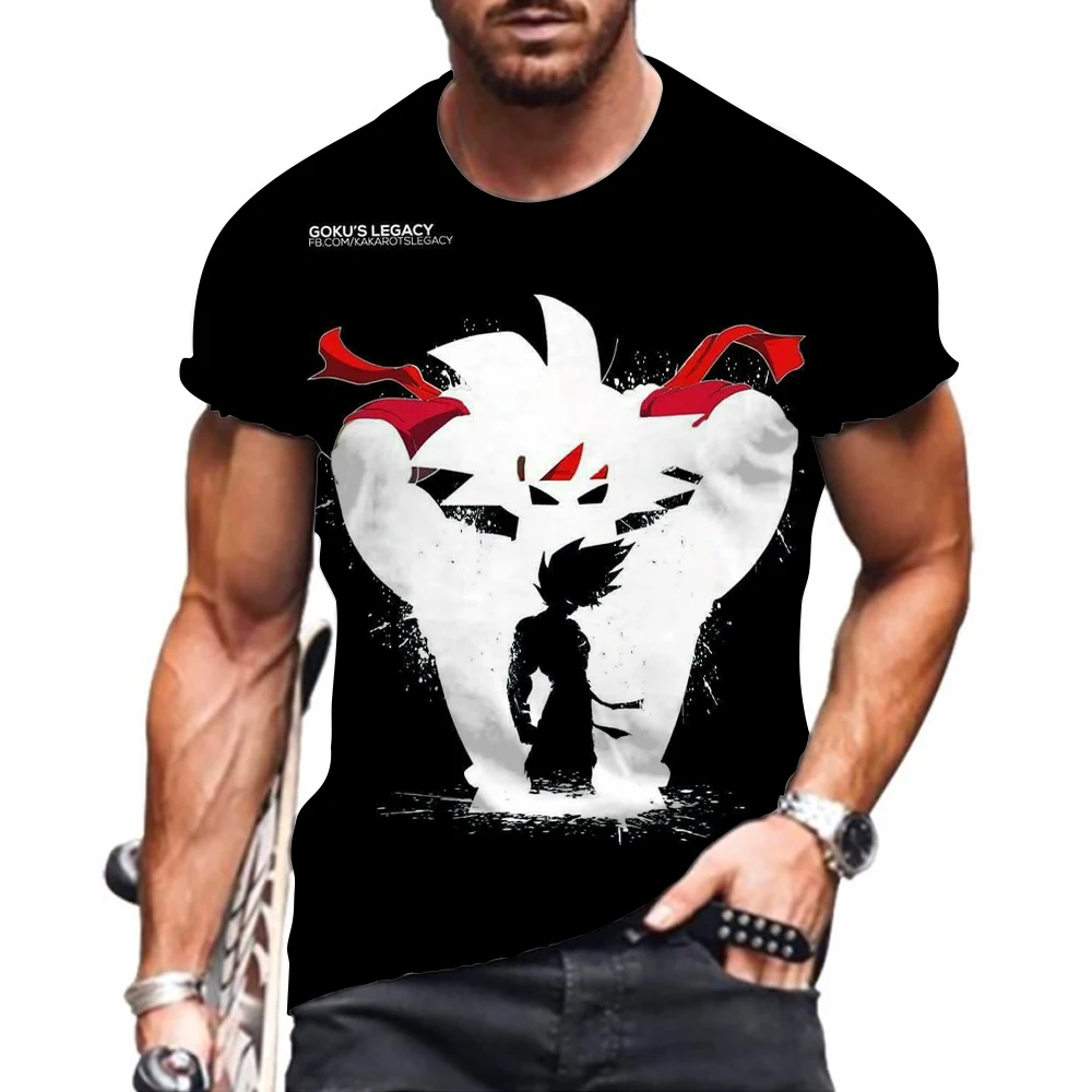 T-shirt męski Vegeta Goku Dragon Ball Z Y2k nowy 2023 modne topy odzież z krótkim rękawem t-shirty 100-5XL Streetwear ponadgabarytowe