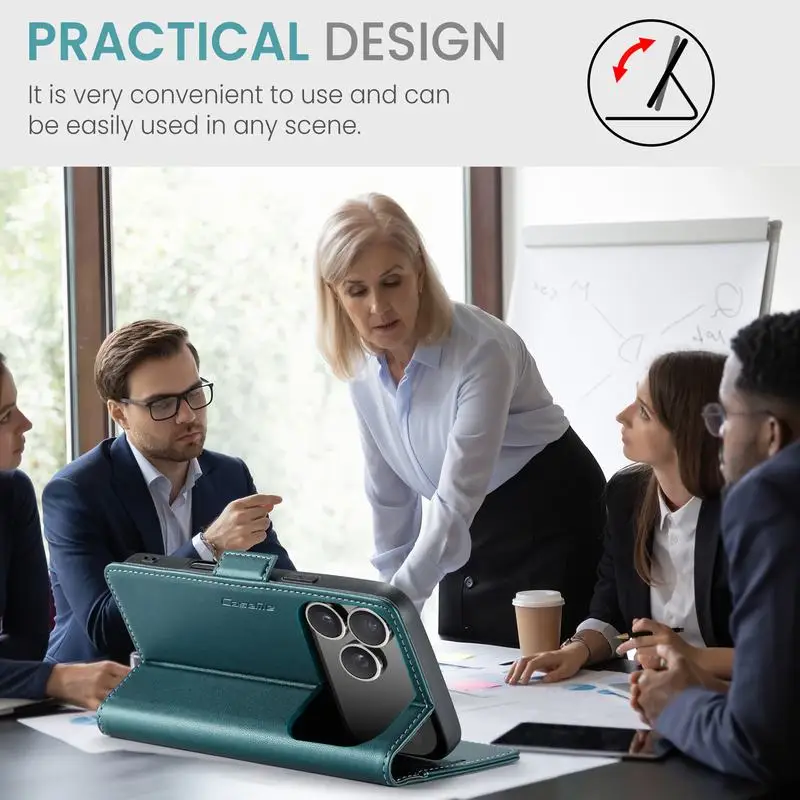 Phone Case for iPhone 17 16 15 14 13 12 11 Pro XS Max Plus X XR Mini Air 17Air Case Flip Wallet Book