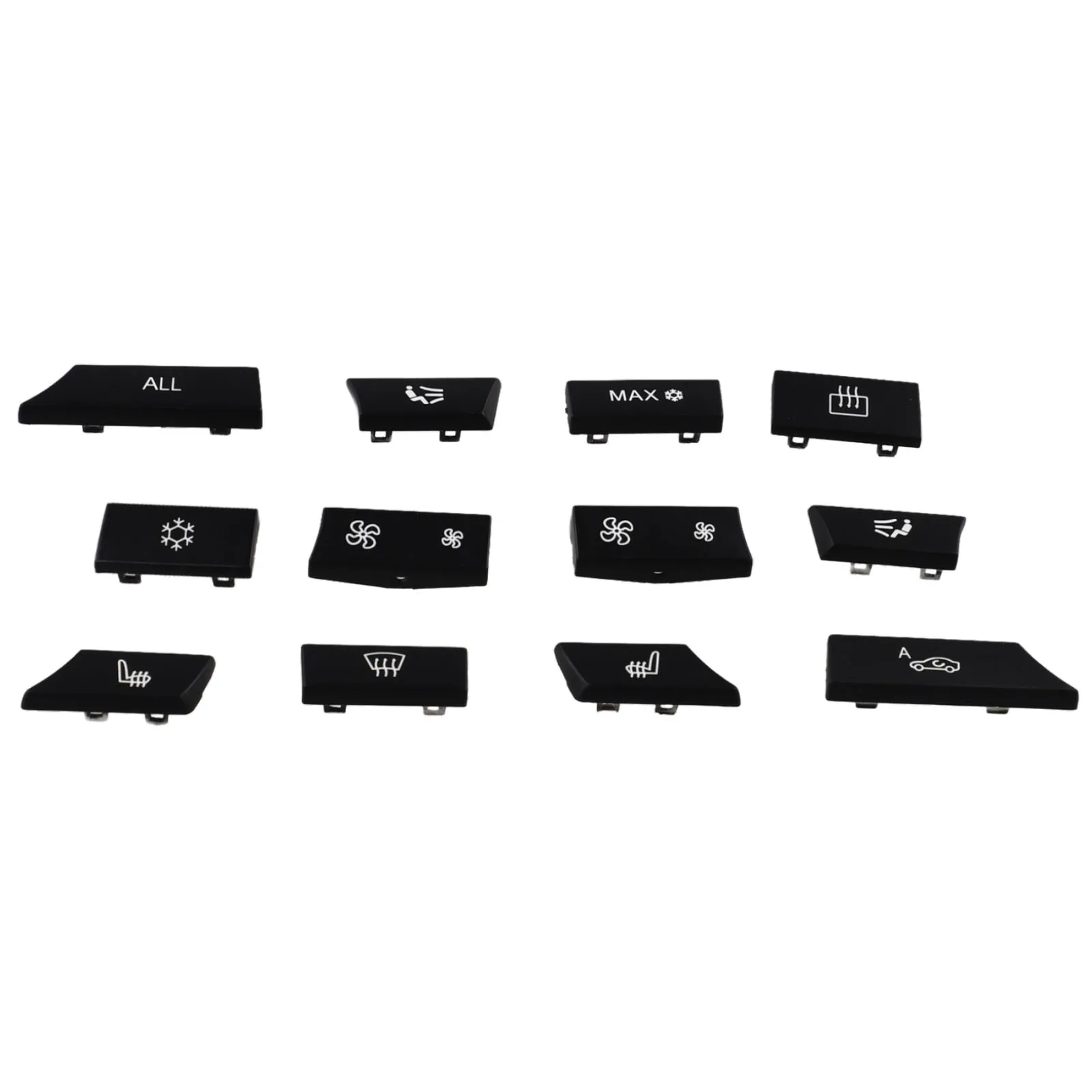 

For BMW F01/F10/F11/F07 Car Plastic-Black 12-Button Key Cap Repair Kit A/C Heater Switch Trim Accessories For Vehicles