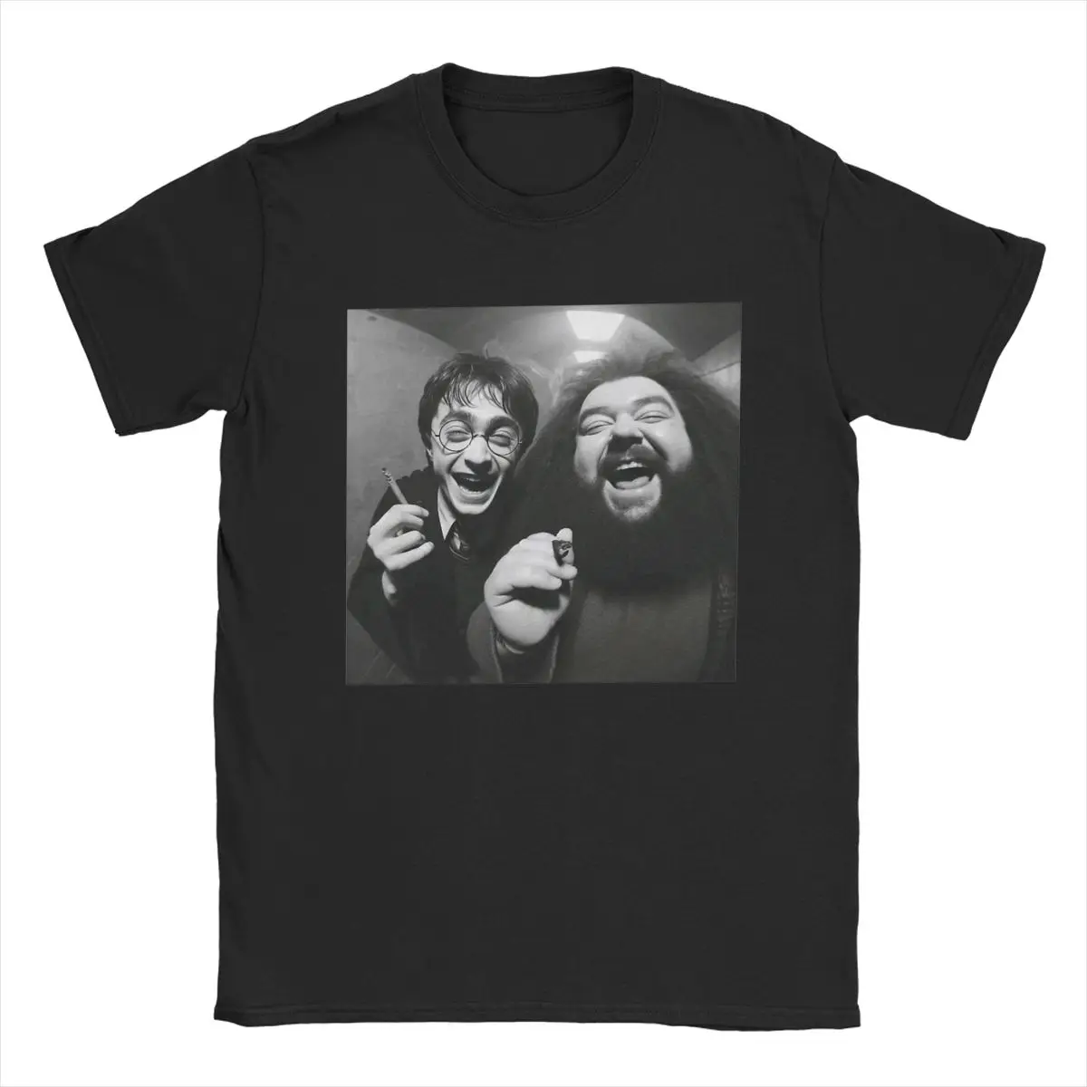 Lustiges Meme H-Harrying Smoking T-Shirt für Männer, reine Baumwolle, lustige T-Shirts, runder Kragen, T-Shirts, kurzärmelige Tops, Geburtstagsgeschenk