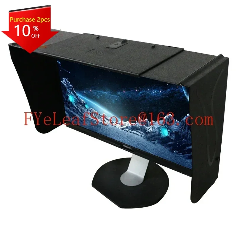 

Computer monitor sunshade desktop 17-27 inch 41-66 cm wide sunshade printing and retouching design