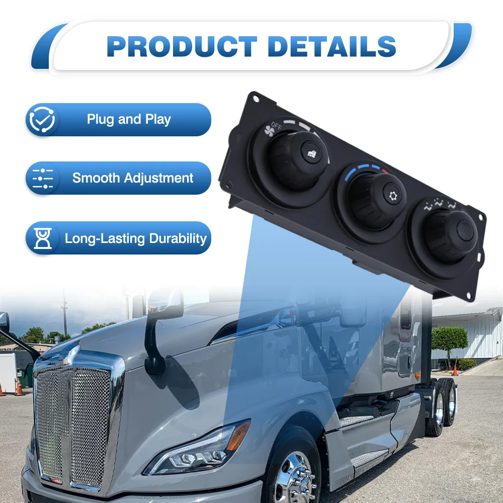 لشاحنة كينوورث 2006-2025 سيارة HVAC A/C سخان تكييف الهواء وحدة التحكم في المناخ لوحة F21-1013-21-000 ، F21-1013-11-000 #4