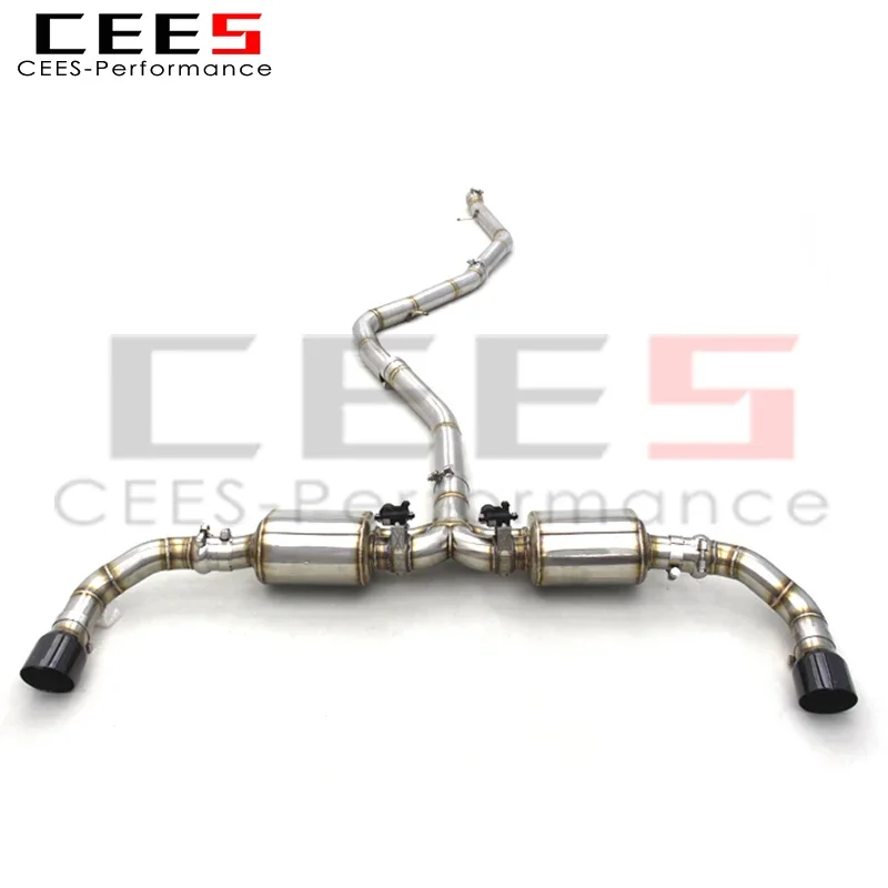 CEES  outlet high quality Stainless Steel Valve Exhaust Exhauster System For BMW X5 F15 Tuning Exhaust Muffler Pipes