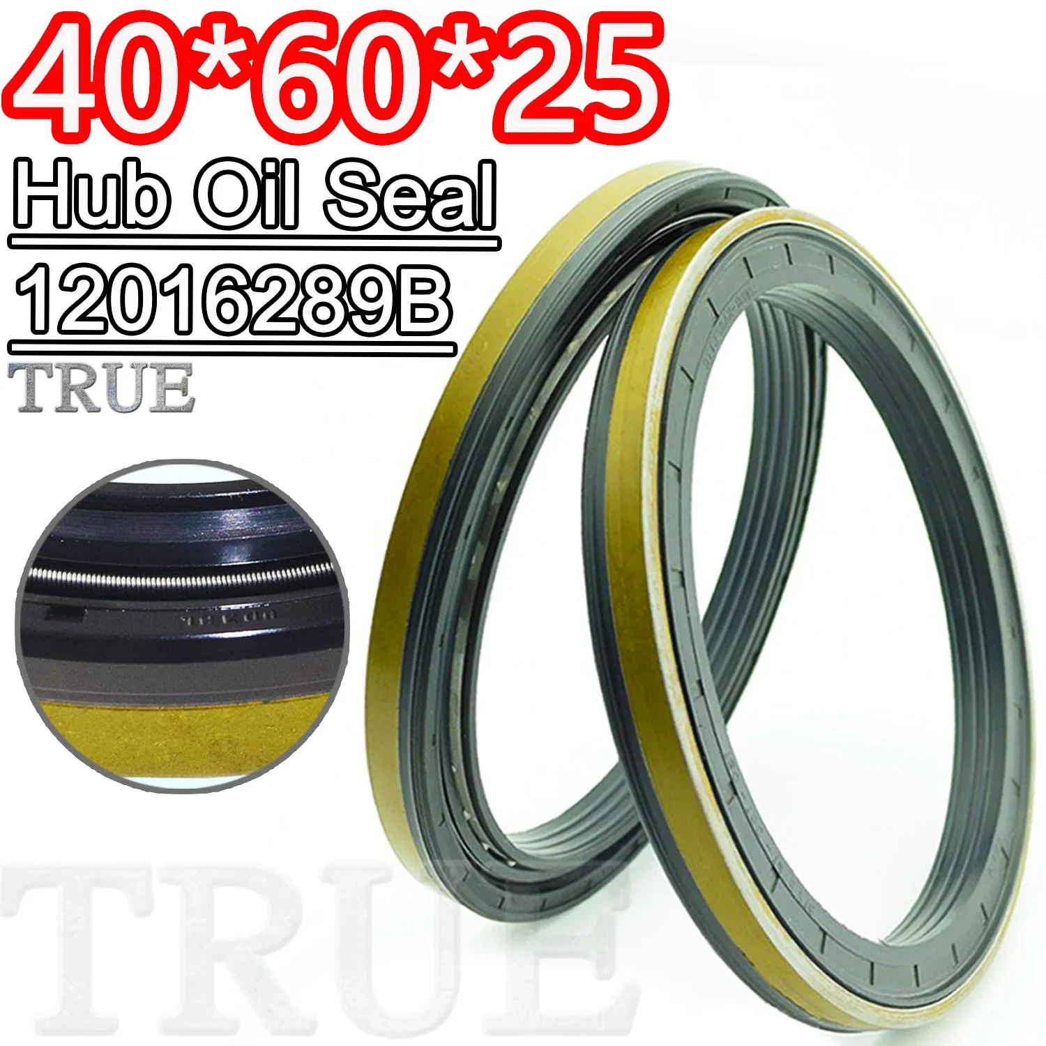 

Hub Oil Seal 40*60*25 For Tractor Cat 12016289B 40X60X25 Pack ISO 9001:2008 Shaft Motor FKM Combined New Holland High Quality