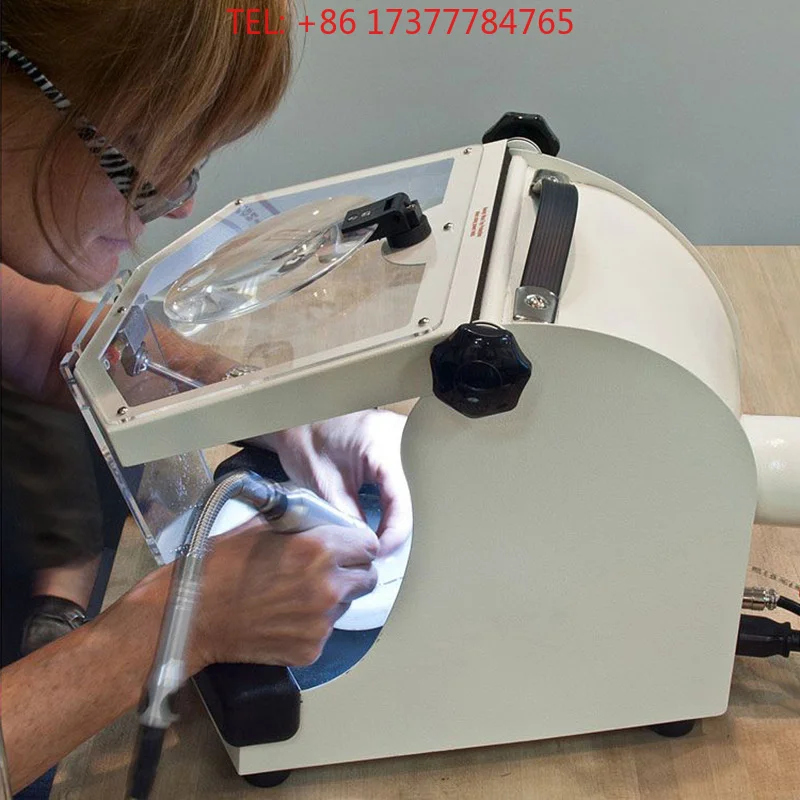 Foredom MALC 15 Lighted Work Chamber Jewelers Magnifying Work Station with Dust Collector Air Blower 2.5 X 10 X Lens