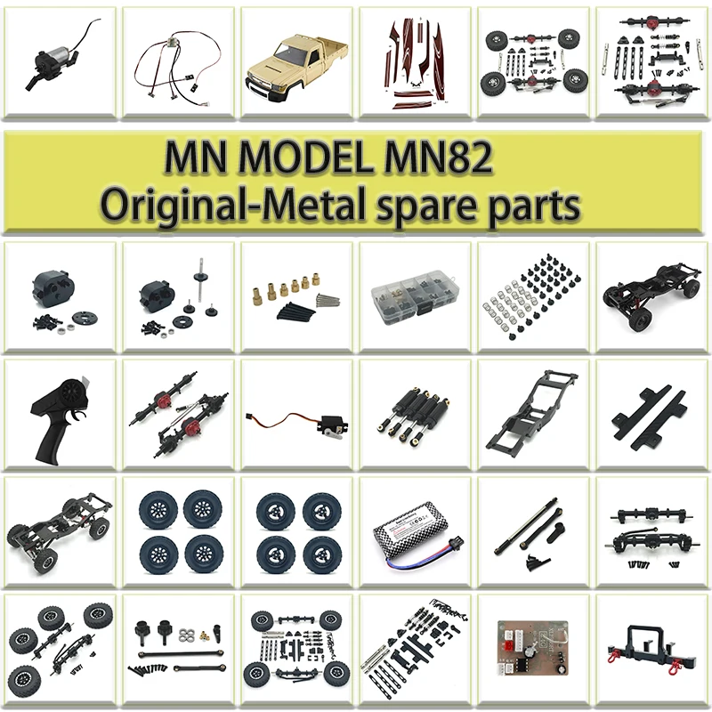 MN82 MN78 MN82Pro MN82s LC79 1: 12 Original Accessories: Wave Box  Shock Absorber Axle Girder Car Accessories  Lipo Battery