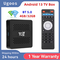 Original TOX4 Smart TV box RK3528 Android 13 4GB 32GB BT5.0 AV1 1000M LAN 2.4G 5.8G Dual Wifi 4K Multimedia Player Set Top Box