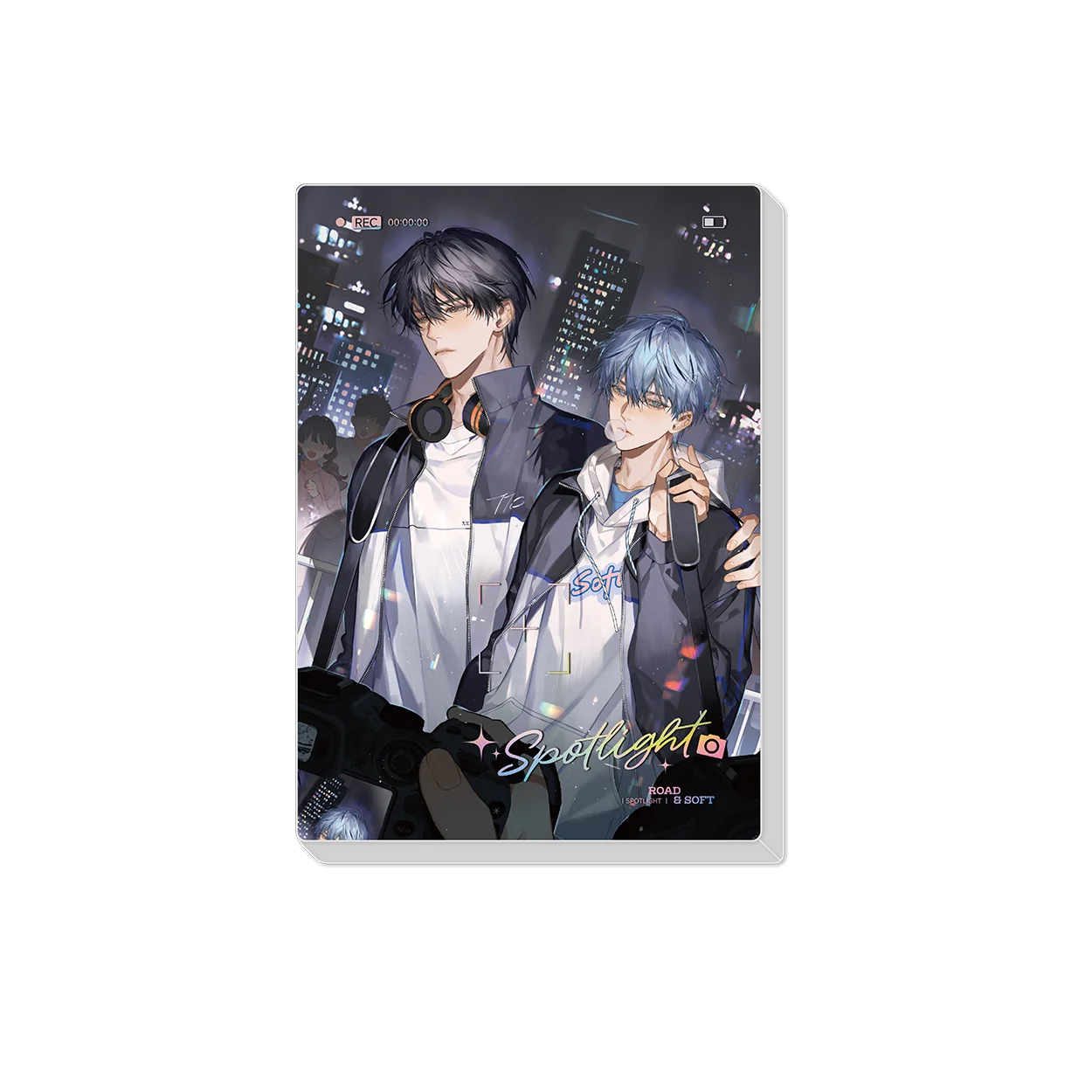 Wo Xing Rang Wo Shang Official Peripheral Luo Ri Zhi Yue Series Badge Stand Color Paper Laser Ticket Lu Boyuan VS Jian Rong