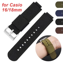 Quick Release Nylon Watchband for Casio MRW-200/AE-1200/DW-5600 GM110 GM2100 GA900 AQ-S810 Canvas Wristband for 9052/8900 Series