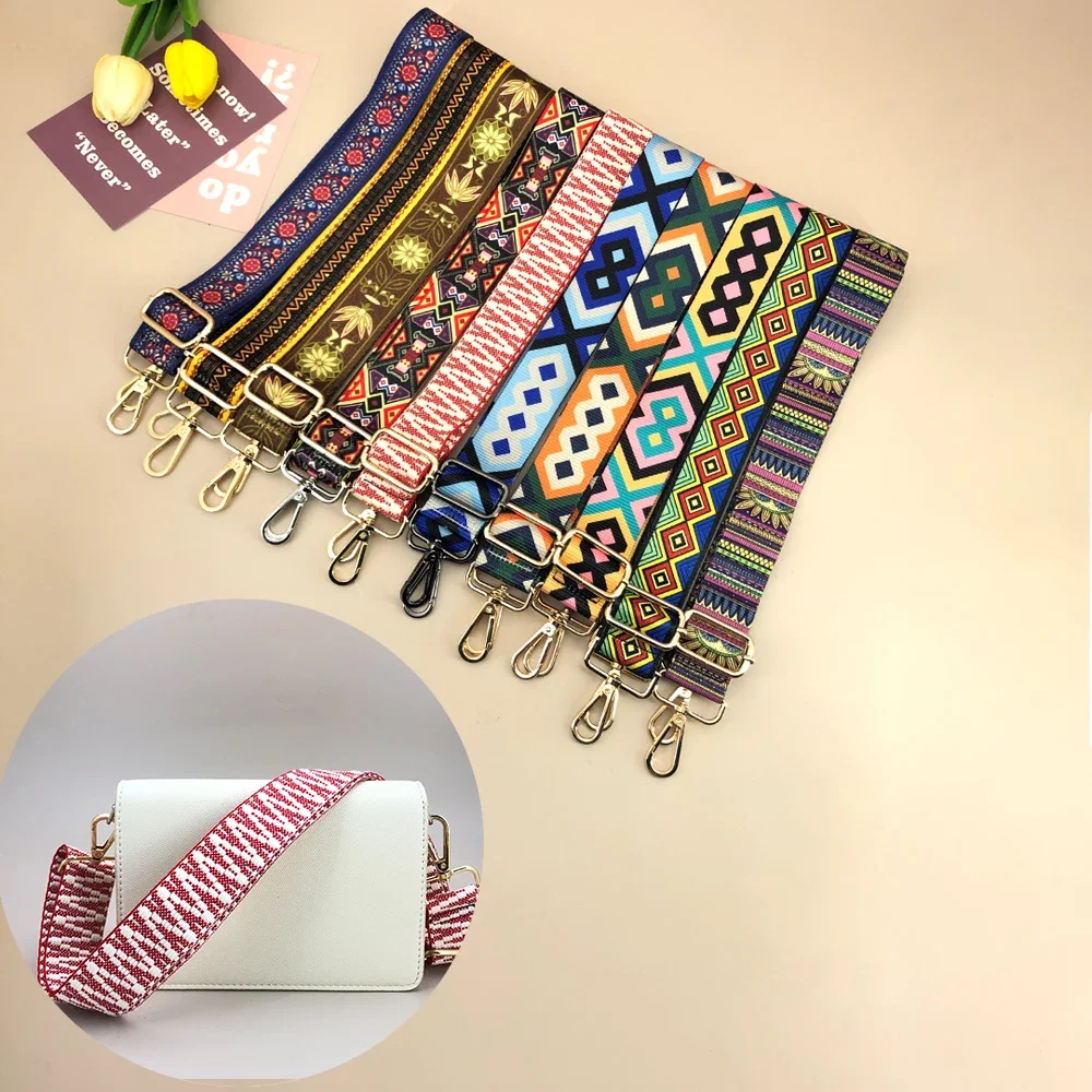 

Bag Parts Accessories Strap Bags Fabric Chain Wide Backpack Black Handle Crossbody Canvas Replacement Shoulder Bag Strap