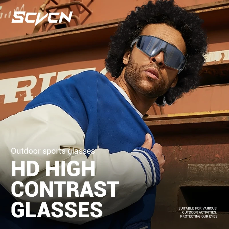 SCVCN MTB bicicleta de carretera ciclismo gafas de sol protección UV400 gafas para deportes al aire libre hombres mujeres al aire libre senderismo pesca gafas de sol