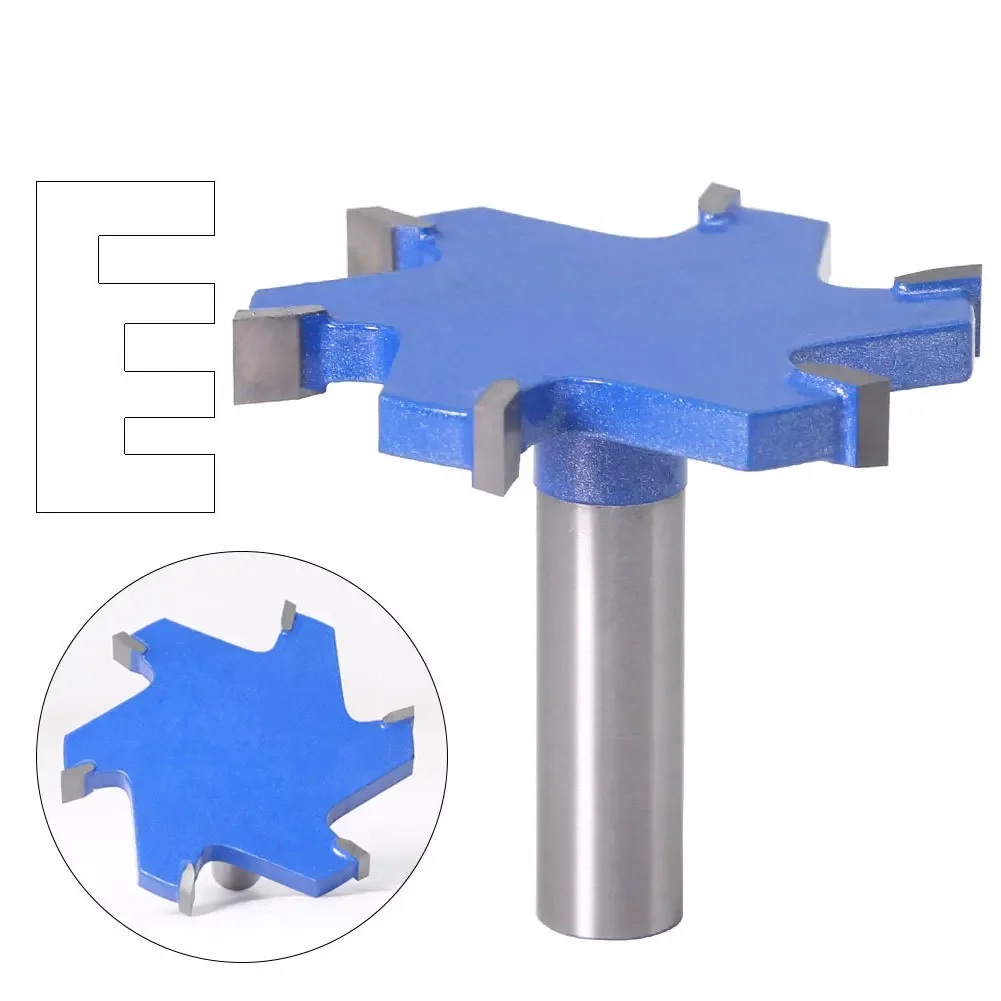 4 or 6 Edge Flute T-Slotting Cutter Bit  1/2