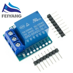 1Set Un Canale Wemos D1 Mini Relè Shield Wemos D1 Mini Modulo Relè ESP8266 Scheda di Sviluppo 1 canale