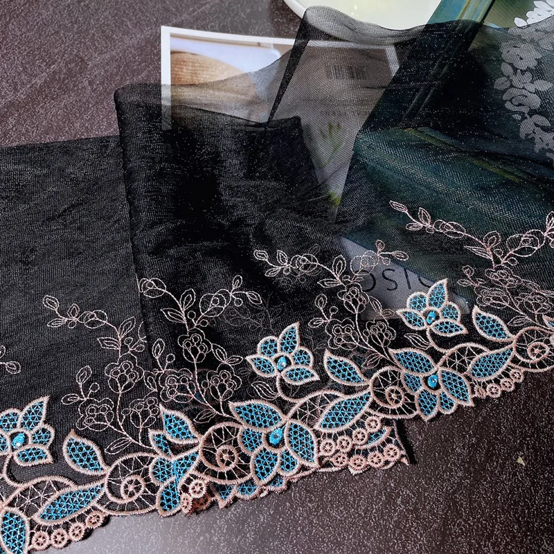 A Variety Of High-quality Soft Mesh Embroidery Lace Fabric DIY Dress Cheongsam Pajamas Underwear Home Textile Sewing Decoration