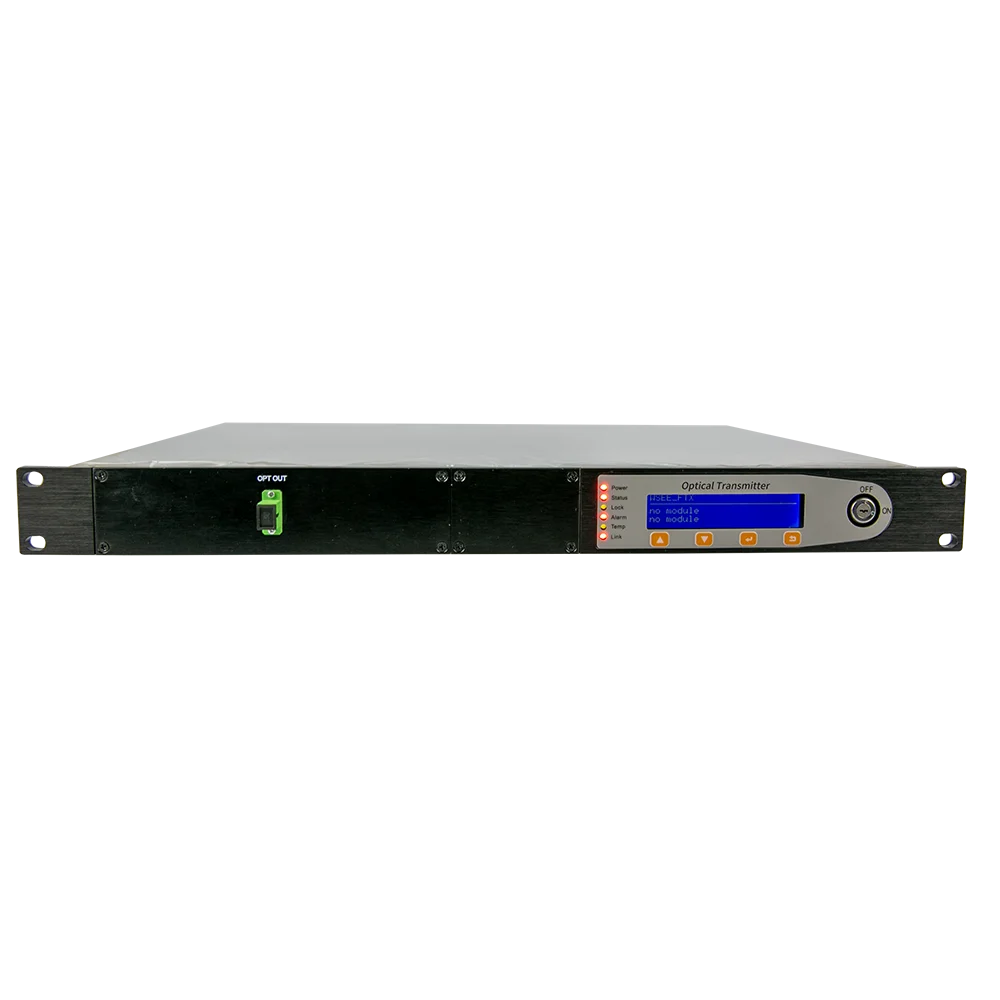 

Hot Selling CATV Transmitter 1550nm 25KM Dual Internal/direct Power Fiber Optical Transmitter