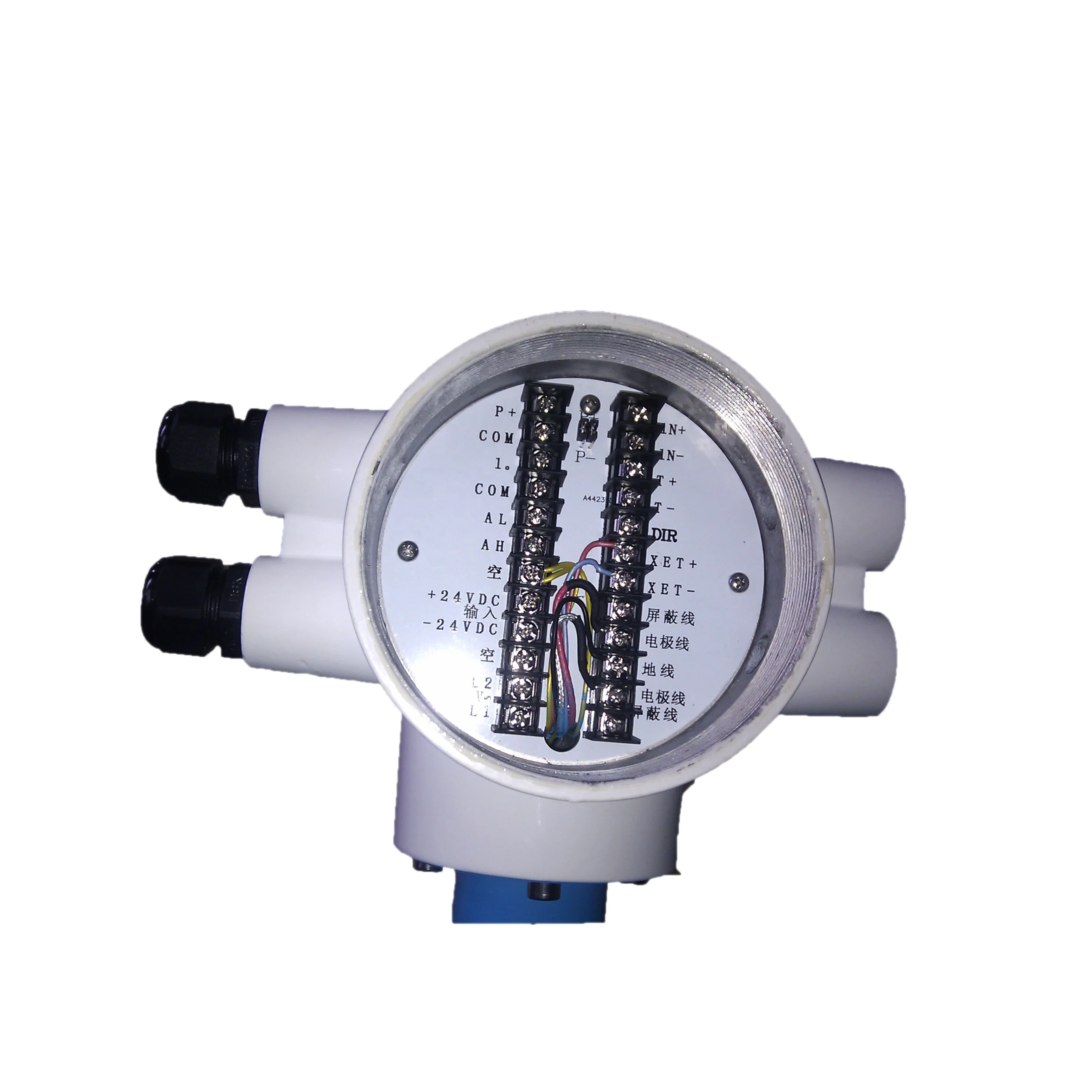 Toilet water orifice plate wall mounted doppler ultrasonic flowmeter