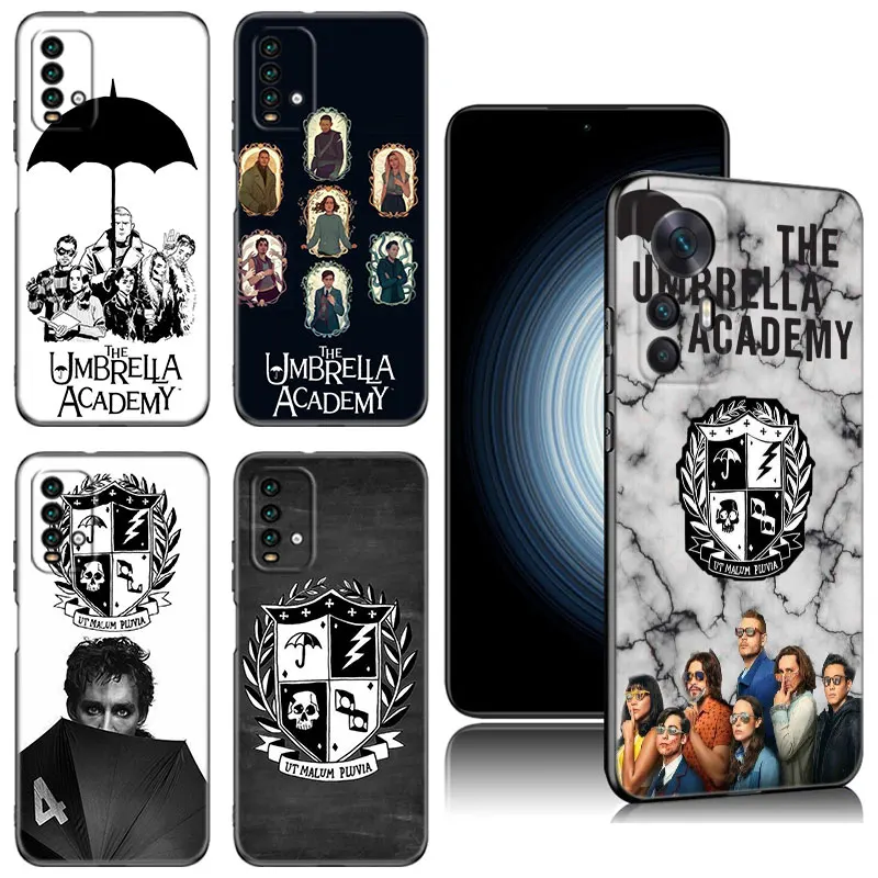 The Umbrella Academy Phone Case For Xiaomi Redmi Note  5 6 7 K40 K60 Pro 7A 8A 9A 9C 9i 9T 10A 10C 12C A1 A2 Plus 4G Black Cover