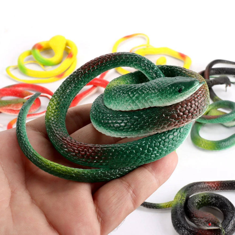 68CM di gomma finta serpente giocattolo Set spaventare serpente giocattolo per Halloween