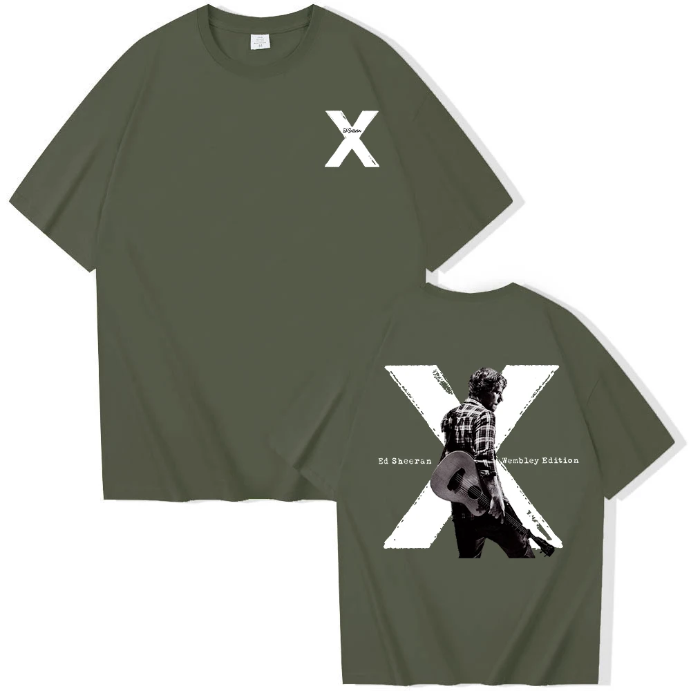 Ed Sheeran X 2024 Tour Short Sleeve T-shirt Harajuku O-neck Summer Casual Shirt