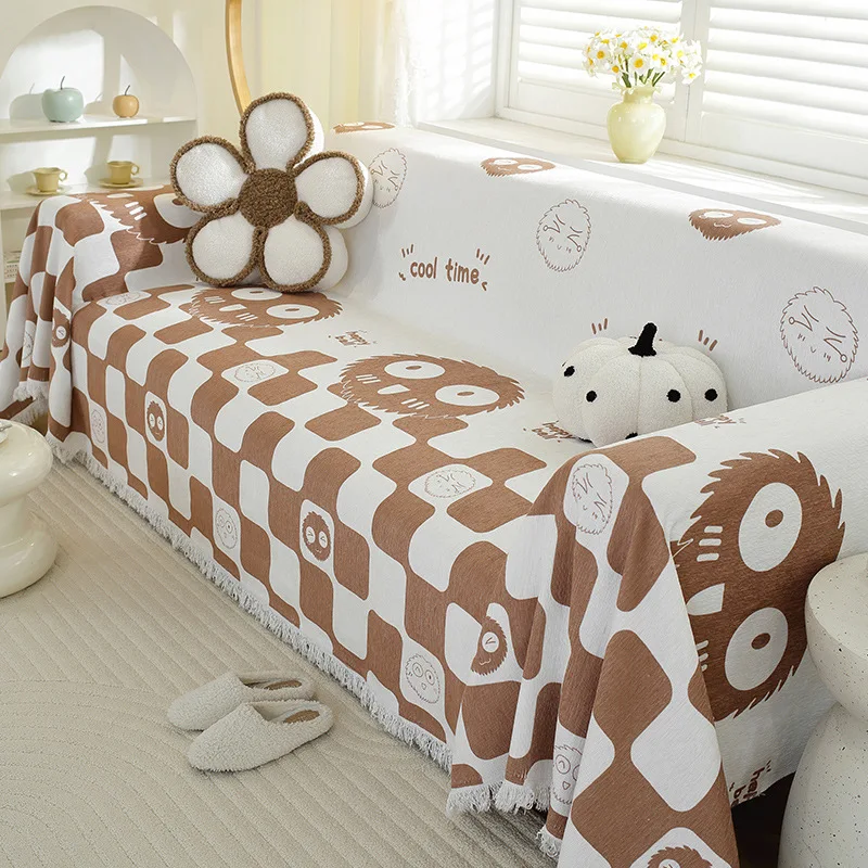 1PC Sofa Towel Cover Retro Soft in Autumn and Winter and The New Non-slip One Is A Whole Universal Full Cover Cover
