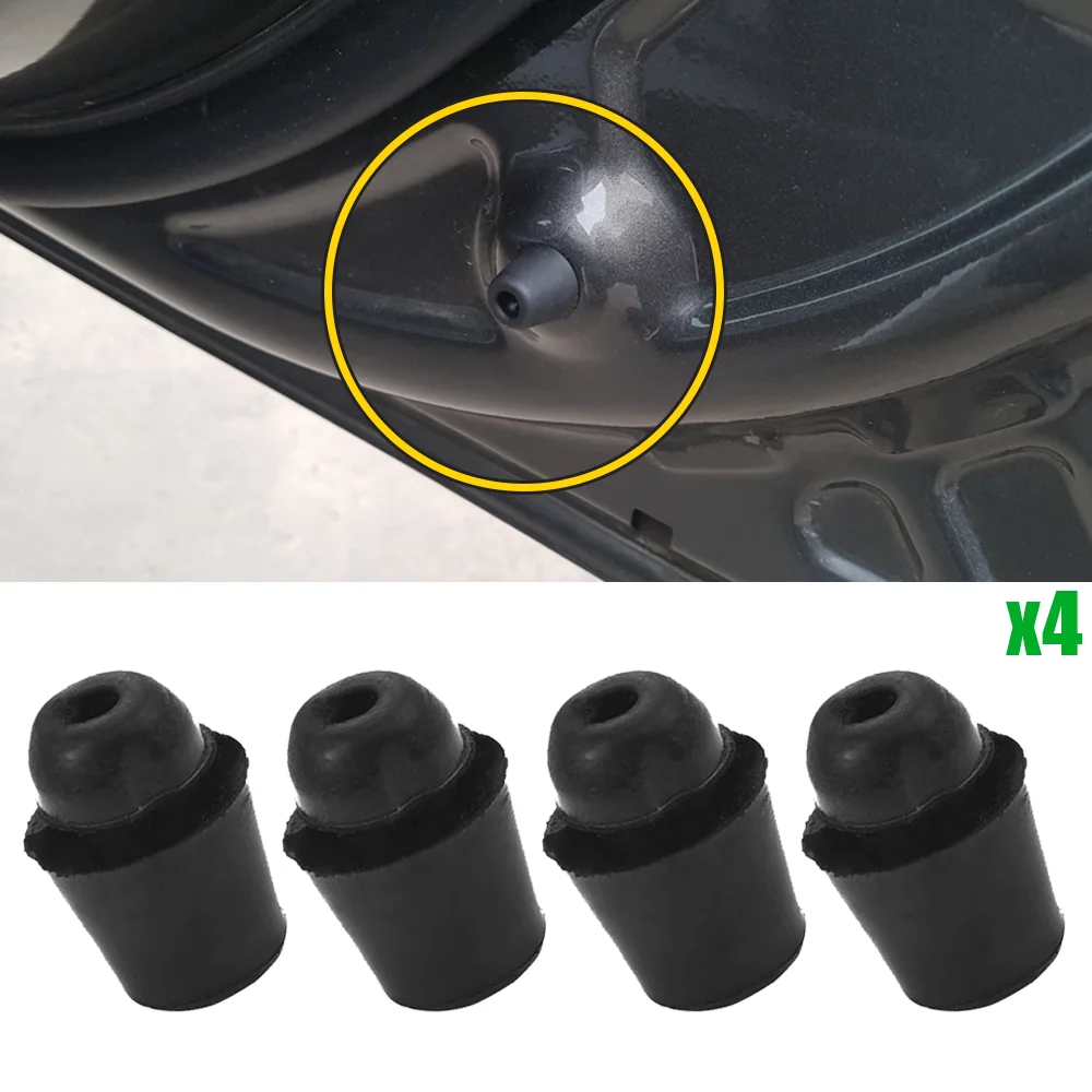 4x For Renault Duster 2009 2010 2011 2012 2013 2014 2015 2016 2017 2018 Auto Door Bumper Trunk Buffer Pad Bump Stop Rubber