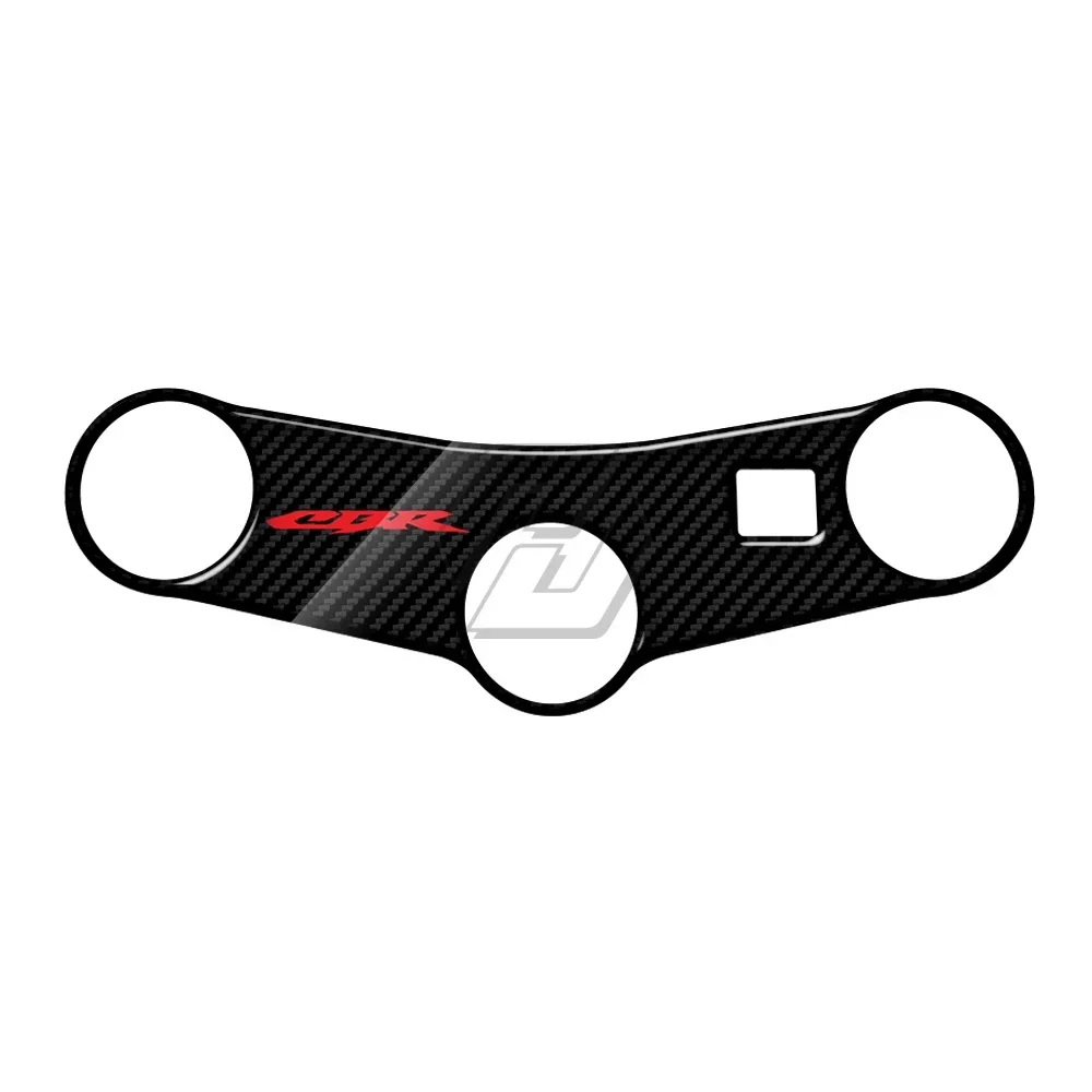 لهوندا CBR600 2003-2004 دراجة نارية ألياف الكربون ملصق لاصق لامع ورائع الوسادة الثلاثي شجرة العلوي المشبك العلوي الجبهة حامي #4