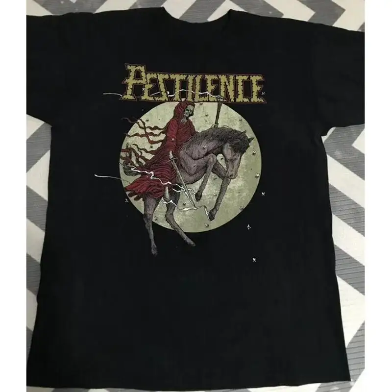 

Футболка Pestilence Band Tour Concert из хлопка