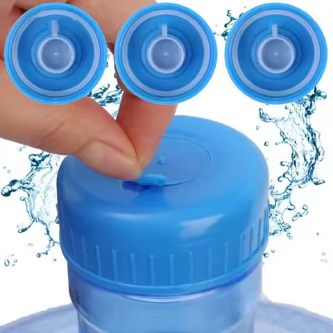 Durable Plastic Water Jug Cap Universal Non-Spill Water Bucket Llid Replacement Anti Splash Mineral Water Threaded Cap