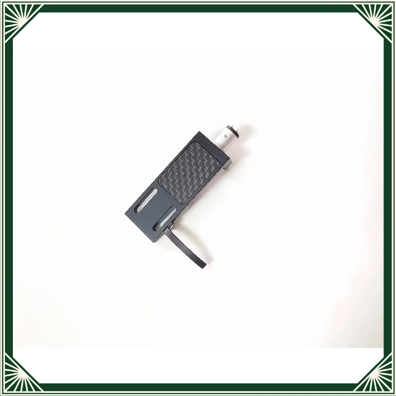 Z-1093 Aviation Aluminum Headstand for LP Phono Cartridge, HiFi Black Glue Turntable Head Shell with Connecting Leads