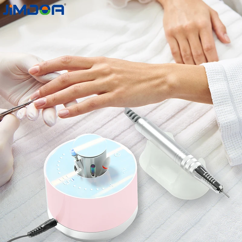 Sterke Macht 80W 35000 RPM Borstelloze Elektrische Nagelboormachine 218 Model Manicure Pedicure Nagelvijl Bit Nail Art apparatuur