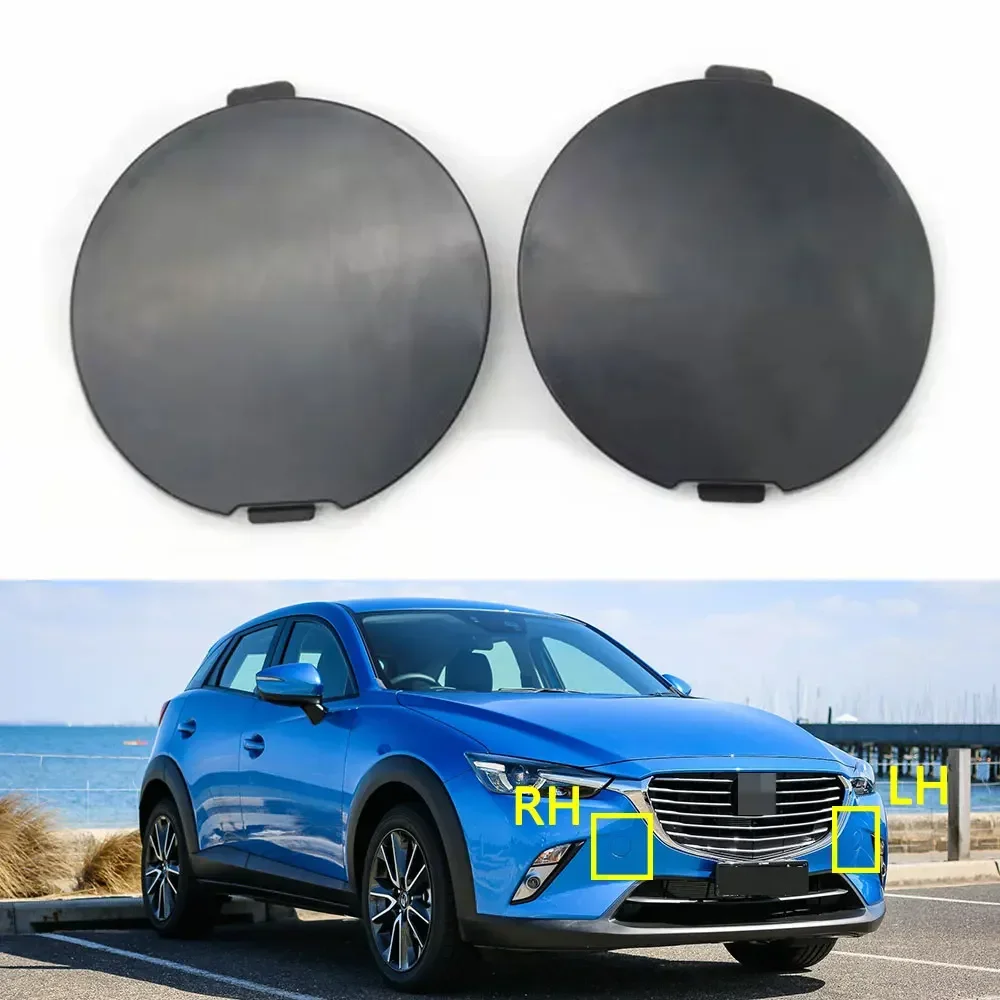 Front Bumper Trailer Hauling Lid Traction Towing Eye Cap Tow Hooking Cover For Mazda CX3 CX-3 2014-2023