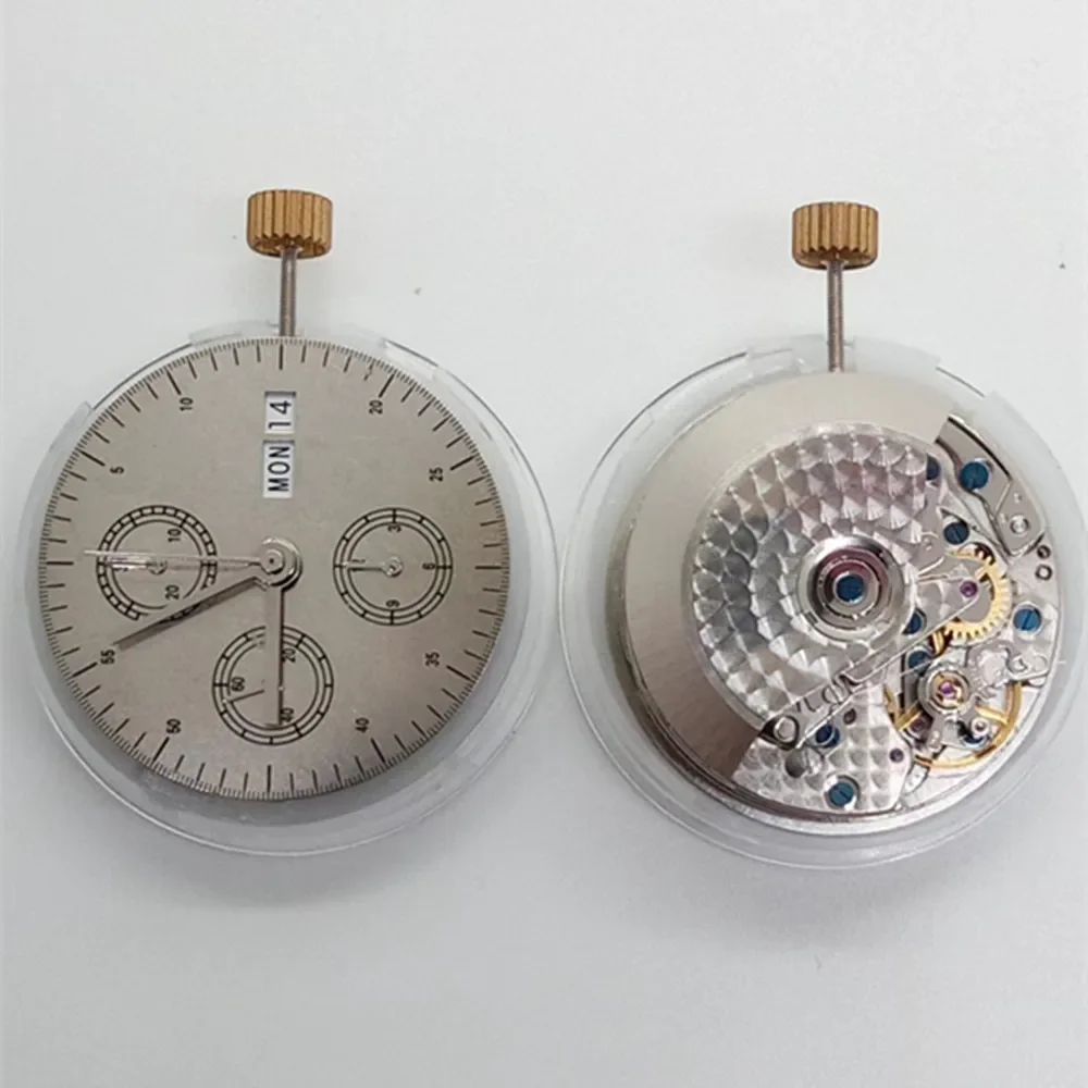 Watch accessories: Dandong made 7750 movement, five pin up and down calendar movement, automatic winding mechanical core