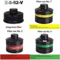 Filtro de máscara de Gas, recipiente respirador de 40mm, accesorio de repuesto práctico, máscara de gas químico, respirador