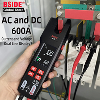 BSIDE U6 Professional Digital Clamp Meter 600A AC DC Pliers Ammeter Non Contact Infrared Detection Voltmeter Electrical Tester