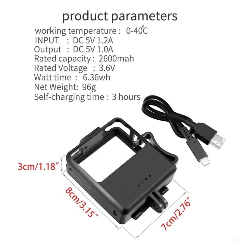 

K32C Battery for Osmo Action Camera Fast Charging Hub Intelligent
