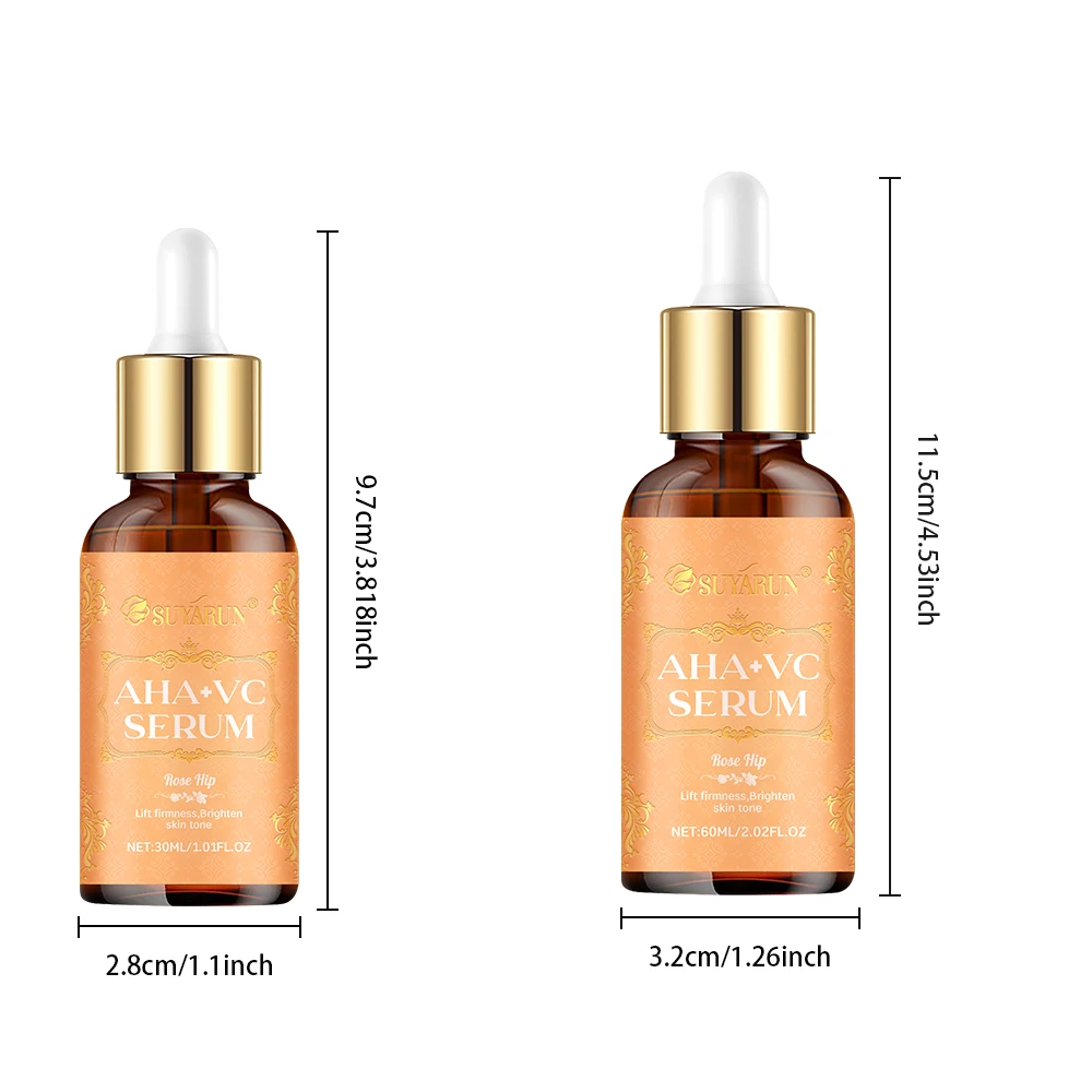 SUYARUN AHA + Сыворотка с витамином С — отшелушивающая осветляющая эссенция для лица от темных пятен, тусклости и неровного тона кожи.